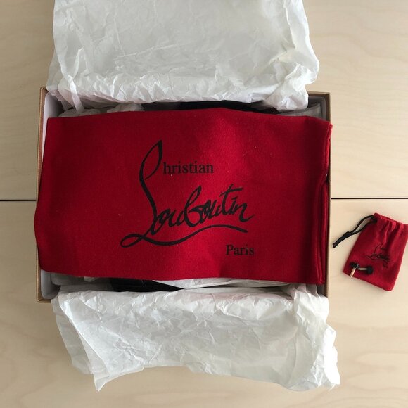 Christian Louboutin Jenny Knot Peep Toe Platform Pumps Size 37 - Picture 4 of 6